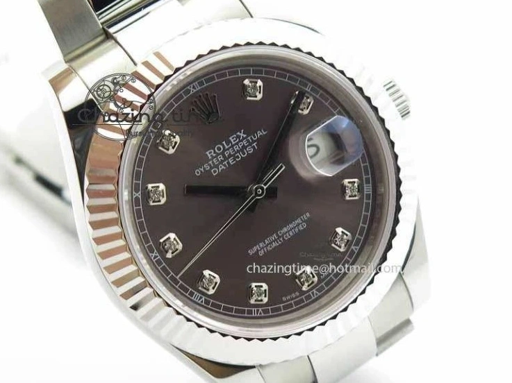 0214 Packable DateJust II 41mm SS BP Maker Best Edition Gray Dial Diam On SS Bracelet SA 3729